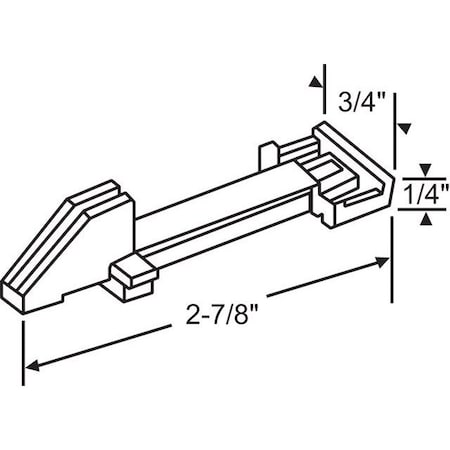 Strybuc TOP SLIDE GUIDE BLACK 85-506B